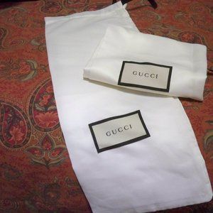 Pair of Gucci Dust bags for shoes